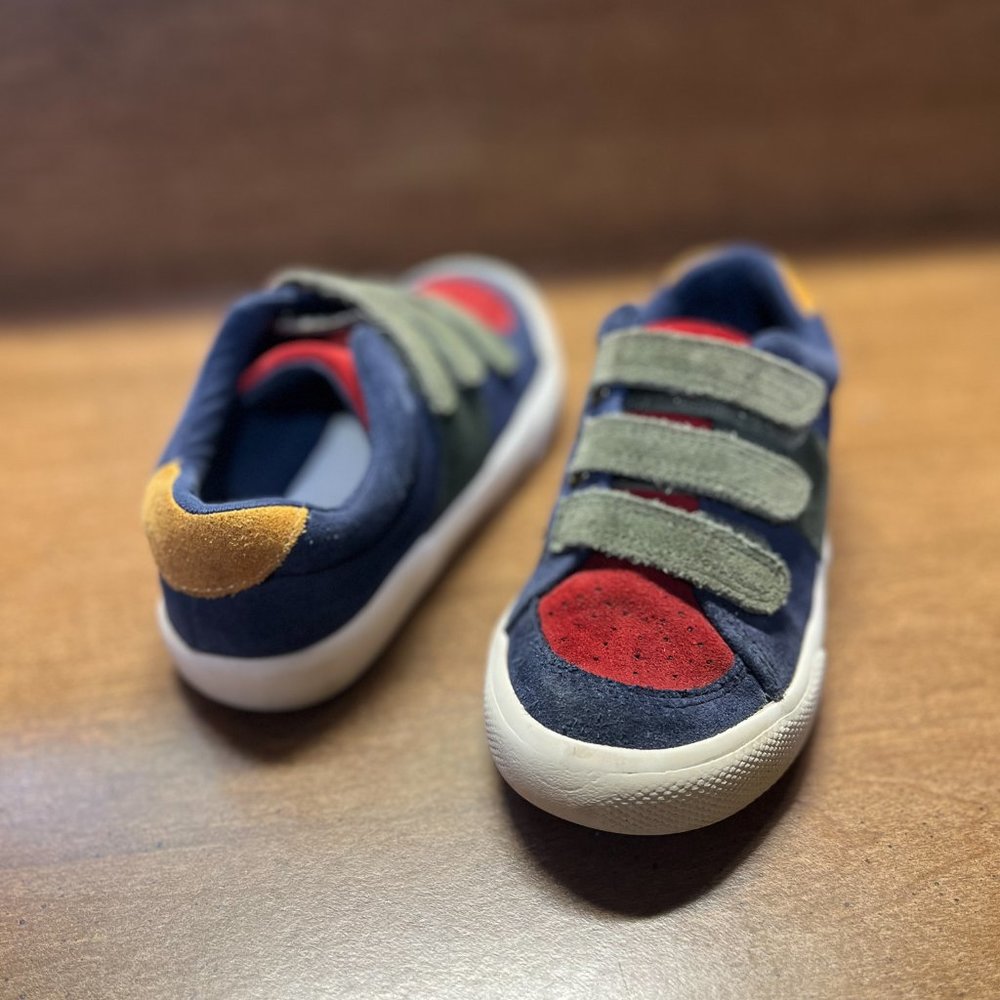 Mini Boden - Leather Low Top Sneakers